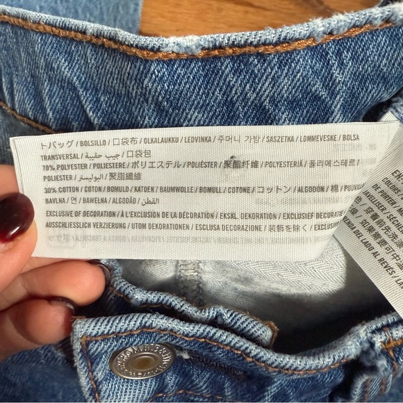 Abercrombie & Fitch Curve Love Mid Rise 90s Straight Jeans — Size 29/8 Short - Picture 6 of 11